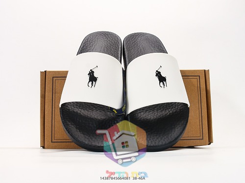 כפכפי סליידס POLO RALPH LAUREN עם לוגו רוכב הפולו על הרצועה 7