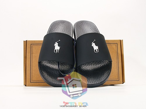כפכפי סליידס POLO RALPH LAUREN עם לוגו רוכב הפולו על הרצועה 14