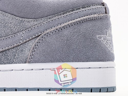 נעלי סניקרס Nike Air Jordan 1 Low אפורות מזמש 3