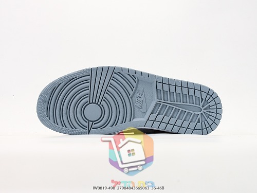 נעלי סניקרס Nike Air Jordan 1 Low אפורות מזמש 6