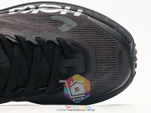 נעלי ריצת שטח HOKA Mafate X שחורות עם סוליית Vibram 2