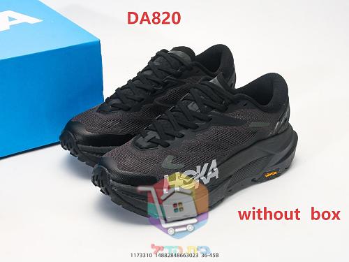 נעלי ריצת שטח HOKA Mafate X שחורות עם סוליית Vibram 10