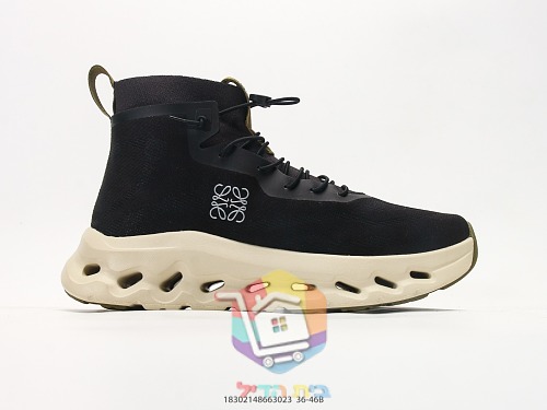 נעלי סניקרס On x LOEWE גבוהות מבד סרוג עם סוליה מחוררת 26