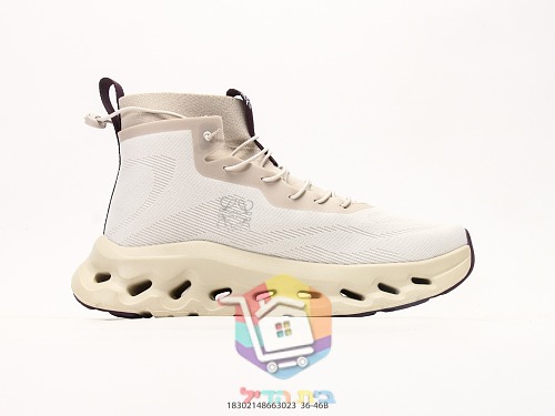 נעלי סניקרס On x LOEWE גבוהות מבד סרוג עם סוליה מחוררת 28