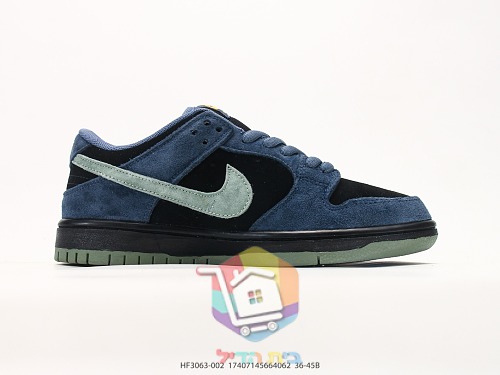 נעלי סניקרס NIKE SB Dunk Low Pro בזמש כחול 8
