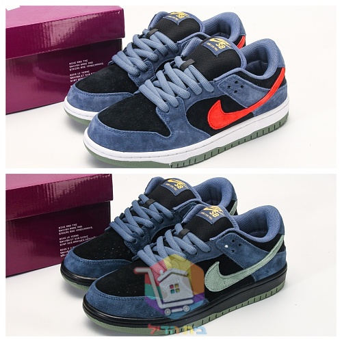 נעלי סניקרס NIKE SB Dunk Low Pro בזמש כחול 19