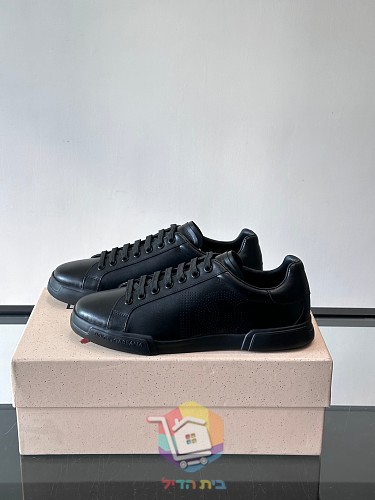 נעלי סניקרס DOLCE & GABBANA עם לוגו DG מחורר בצד 3