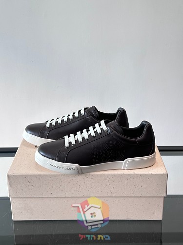 נעלי סניקרס DOLCE & GABBANA עם לוגו DG מחורר בצד 11