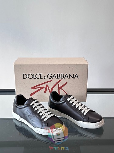 נעלי סניקרס DOLCE & GABBANA עם לוגו DG מחורר בצד 18