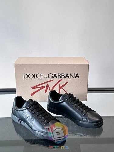 נעלי סניקרס DOLCE & GABBANA עם לוגו DG מחורר בצד 19