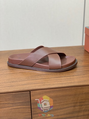 כפכפי עור Loro Piana Summer Walk ברצועות מוצלבות 4