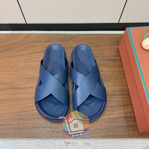 כפכפי עור Loro Piana Summer Walk ברצועות מוצלבות 10