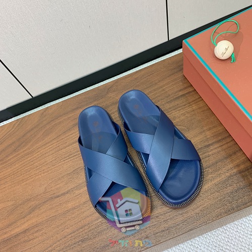 כפכפי עור Loro Piana Summer Walk ברצועות מוצלבות 17