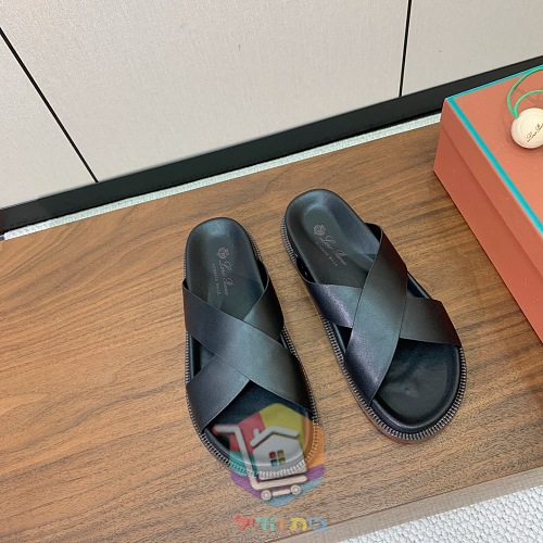 כפכפי עור Loro Piana Summer Walk ברצועות מוצלבות 32