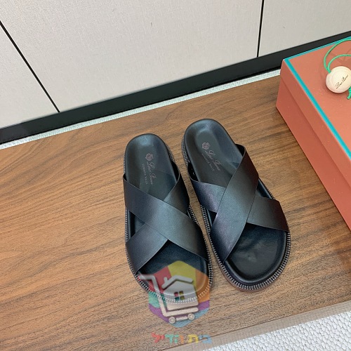 כפכפי עור Loro Piana Summer Walk ברצועות מוצלבות 33