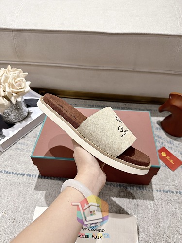 כפכפי פלטפורמה Loro Piana Summer Walk ברצועה רחבה 2