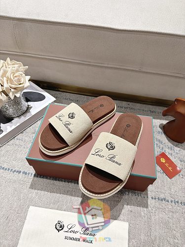 כפכפי פלטפורמה Loro Piana Summer Walk ברצועה רחבה 5