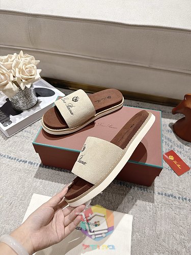 כפכפי פלטפורמה Loro Piana Summer Walk ברצועה רחבה 6