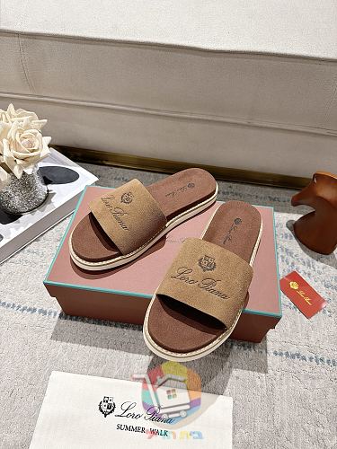 כפכפי פלטפורמה Loro Piana Summer Walk ברצועה רחבה 17