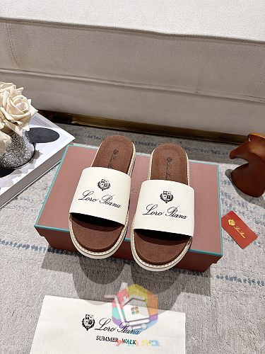 כפכפי פלטפורמה Loro Piana Summer Walk ברצועה רחבה 26