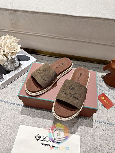 כפכפי פלטפורמה Loro Piana Summer Walk ברצועה רחבה 34
