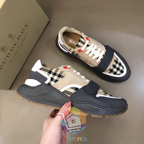 נעלי סניקרס BURBERRY בדוגמת משבצות 6
