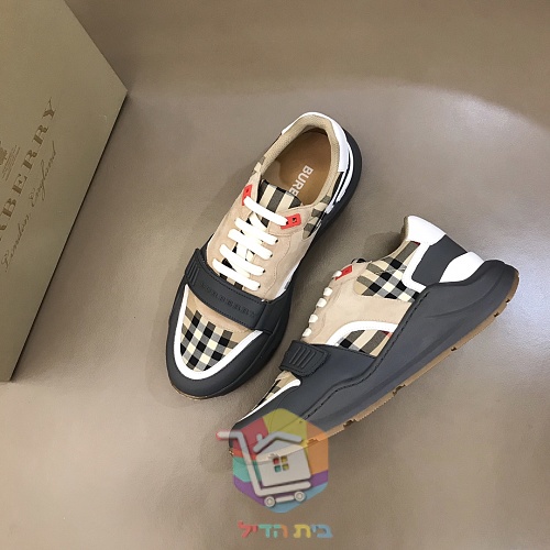 נעלי סניקרס BURBERRY בדוגמת משבצות 7