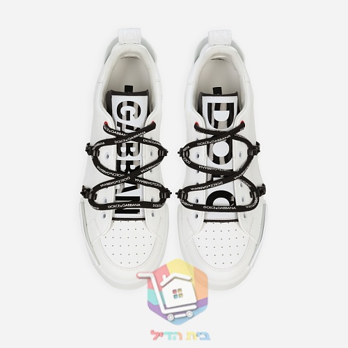 נעלי סניקרס DOLCE & GABBANA עם שרוכי לוגו 2