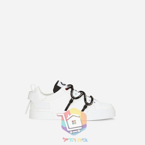 נעלי סניקרס DOLCE & GABBANA עם שרוכי לוגו 5