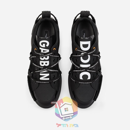 נעלי סניקרס DOLCE & GABBANA עם שרוכי לוגו 7