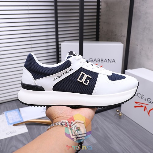 נעלי סניקרס DOLCE&GABBANA עם לוגו DG מתכתי בצד 3