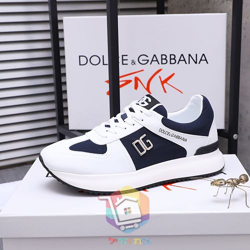 נעלי סניקרס DOLCE&GABBANA עם לוגו DG מתכתי בצד 4