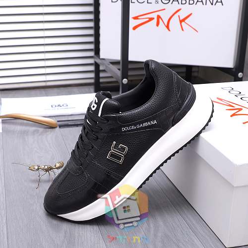 נעלי סניקרס DOLCE&GABBANA עם לוגו DG מתכתי בצד 15