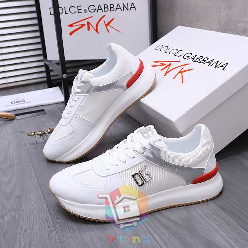 נעלי סניקרס DOLCE&GABBANA עם לוגו DG מתכתי בצד 35