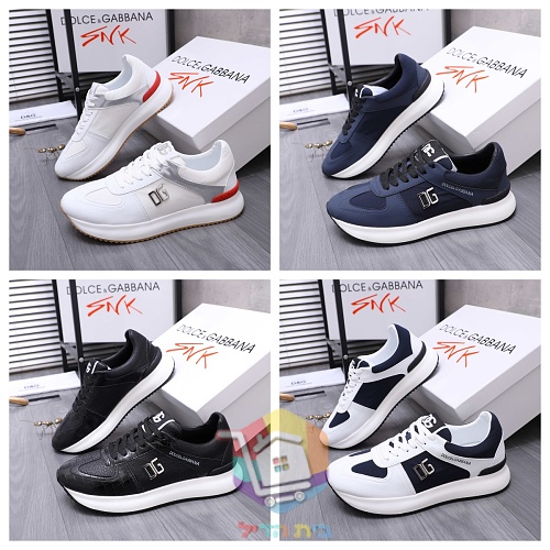 נעלי סניקרס DOLCE&GABBANA עם לוגו DG מתכתי בצד 37