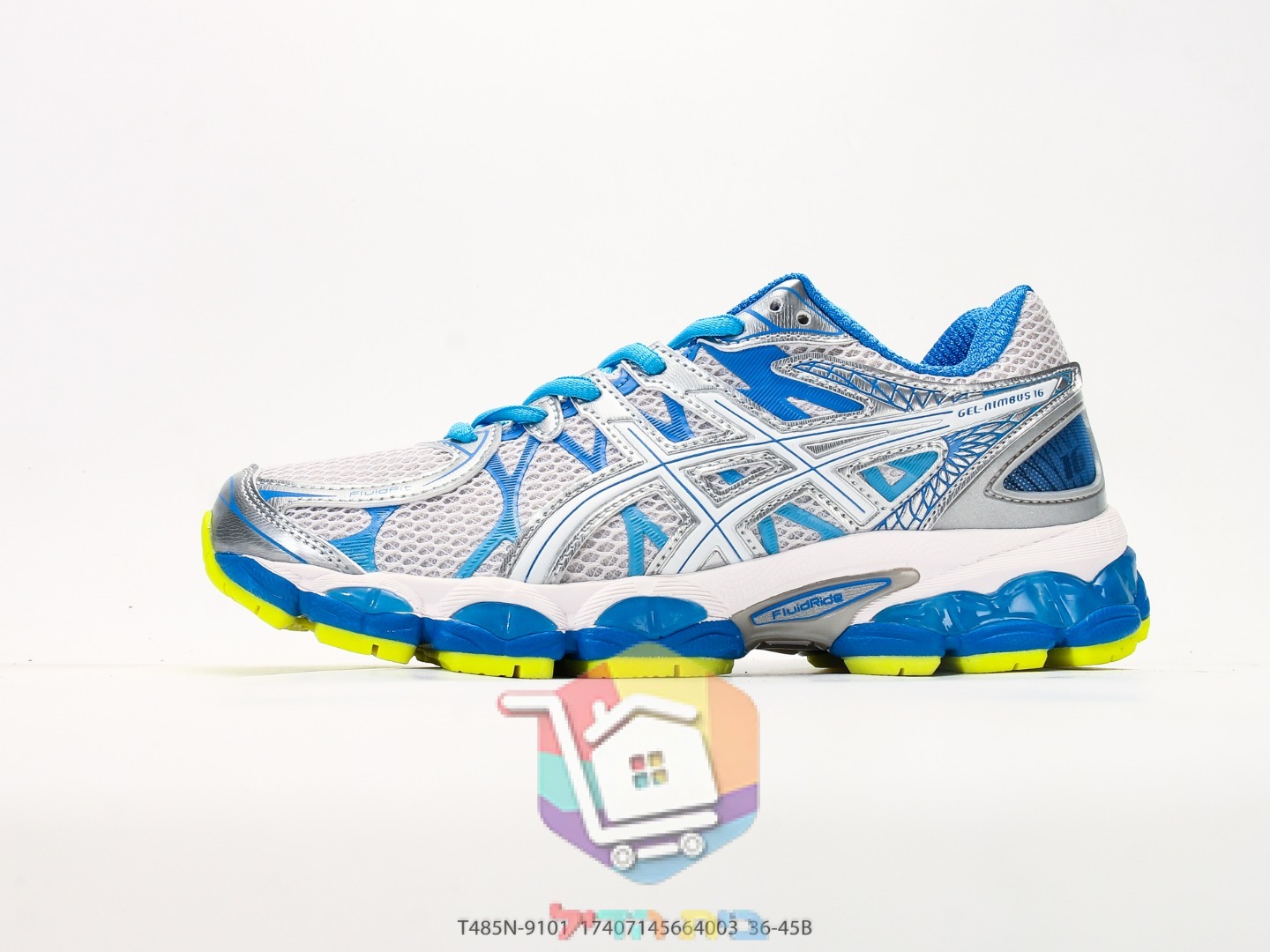 נעלי ריצה ASICS GEL-Nimbus 16 לבן וכחול