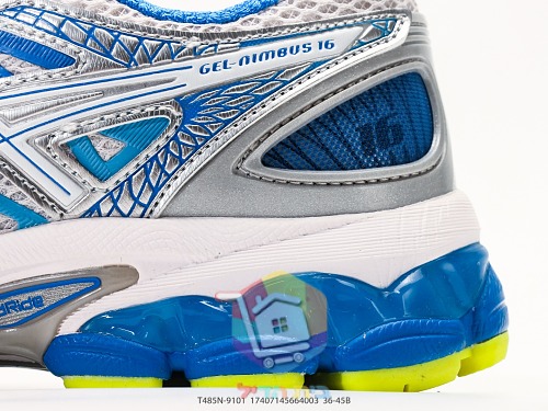 נעלי ריצה ASICS GEL-Nimbus 16 לבן וכחול 2