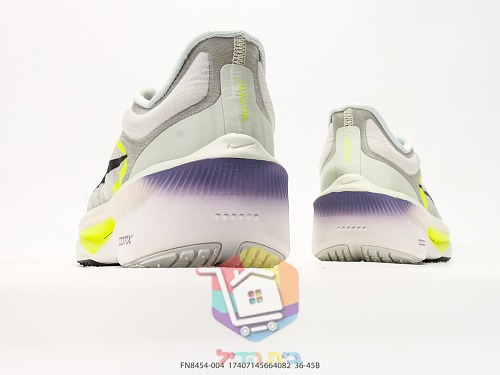 נעלי ריצה NIKE ZoomX לבן עם הדגשי ניאון צהוב 2