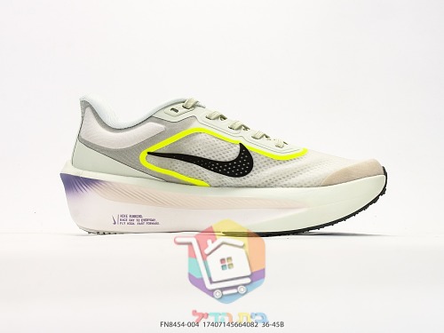 נעלי ריצה NIKE ZoomX לבן עם הדגשי ניאון צהוב 6