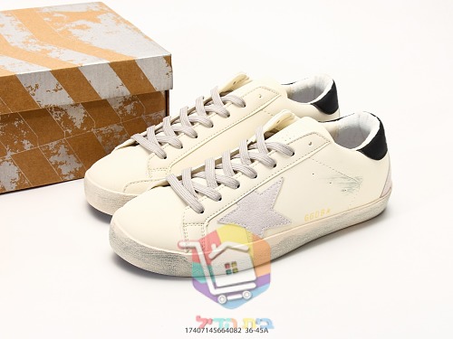 נעלי סניקרס Golden Goose Super-Star עם כוכב גליטר זהב 9