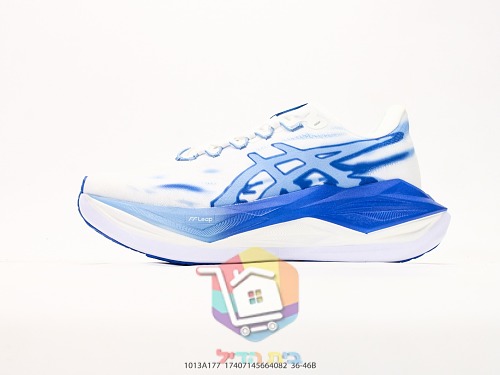 נעלי ריצה ASICS בהדפס כחול מרוסס 8