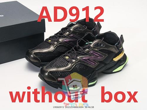 נעלי סניקרס New Balance 9060 שחור עם לוגו סגול 11
