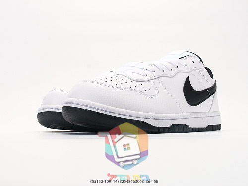 נעלי סניקרס Nike Dunk Low לבן שחור ו-Air Force 1 עם פרחים 6
