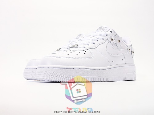 נעלי סניקרס Nike Dunk Low לבן שחור ו-Air Force 1 עם פרחים 16