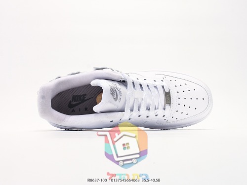 נעלי סניקרס Nike Dunk Low לבן שחור ו-Air Force 1 עם פרחים 18