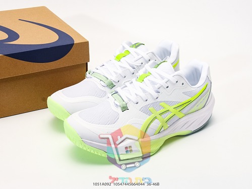 נעלי טניס ASICS לבנות עם הדגשי ניאון 2