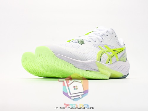 נעלי טניס ASICS לבנות עם הדגשי ניאון 6