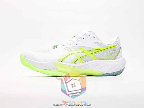 נעלי טניס ASICS לבנות עם הדגשי ניאון 10