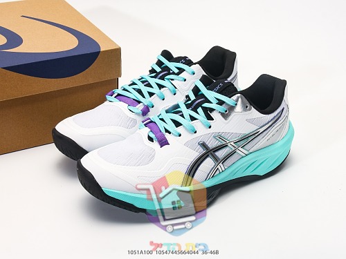 נעלי טניס ASICS לבנות עם הדגשי ניאון 12