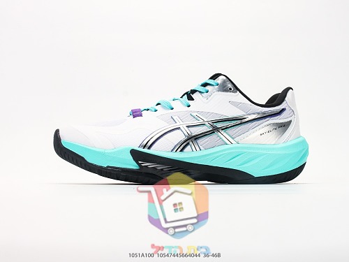 נעלי טניס ASICS לבנות עם הדגשי ניאון 20